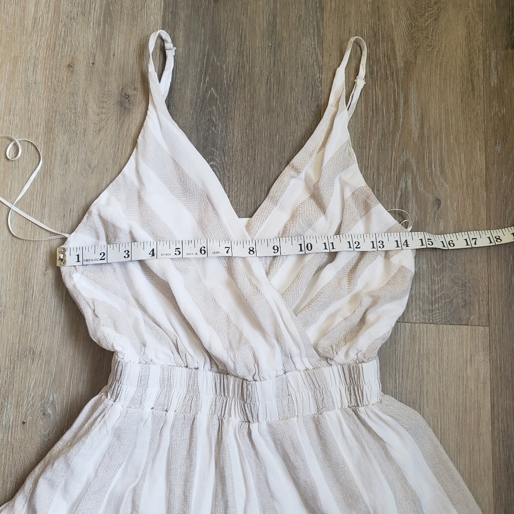 NEUTRAL STRIPE ROMPER - Picture 8 of 9